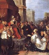 Frans Francken II Solomon and the Queen of Sheba Sweden oil painting reproduction